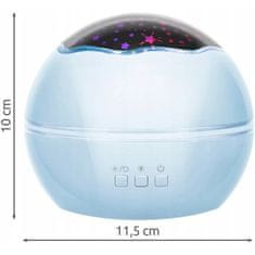 MG Bedside Lamp projektor noćnog neba, plava