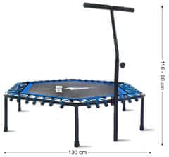 Aga FITNESS Trampolin 130 cm Plava + ručka