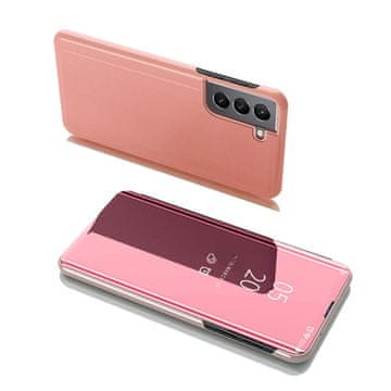 HURTEL Hurtel Clear View Case preklopna maska s funk. stalka za Samsung Galaxy S22+ (S22 Plus), roza