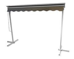 Rojaplast P4512 nadstrešnica, 3 × 3 m, siva