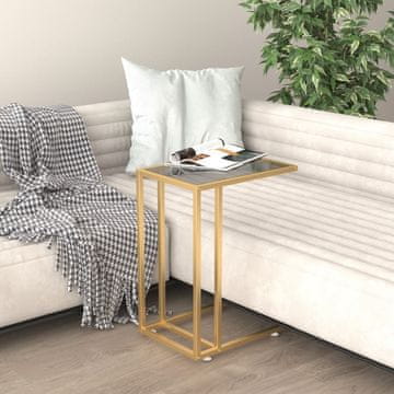 Vidaxl Kompjuterski bočni stolić crni 50x35x65 cm