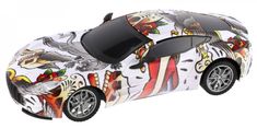 Teddies RC Graffiti trkaći automobil, plastika, 23 cm, 27 MHz