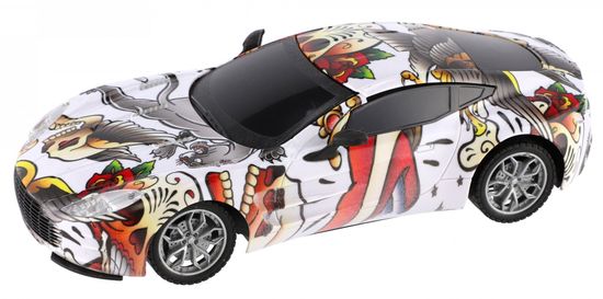 Teddies RC Graffiti trkaći automobil, plastika, 23 cm, 27 MHz