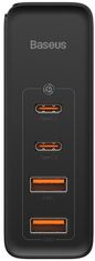 BASEUS GaN2 Pro adapter za brzo punjenje 2x Type-C + 2x USB-A 100 W, crna (CCGAN2P-L01)