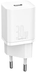 BASEUS Super Si adapter za brzo punjenje IC 30 W, bijeli (CCSUP-J02)