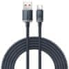 BASEUS Crystal Shine Series kabel za punjenje/podatkovni kabel USB-A/USB-C, 100 W, 2 m, crni (CAJY000501)