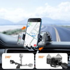 Joyroom Cockpit držač mobitela za auto, crno