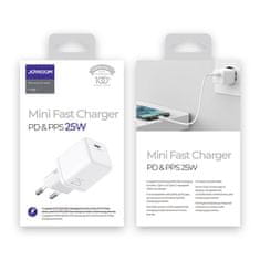 Joyroom Mini Fast Charger punjač USB-C 25W 3A, bijela