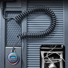 Joyroom 3in1 auto punjač USB / USB-C 55W + kabel USB-C, crno