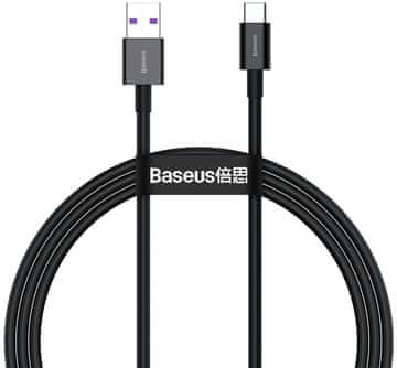 BASEUS Superior Series Type-C kabel, brzo punjenje, 66W, crni