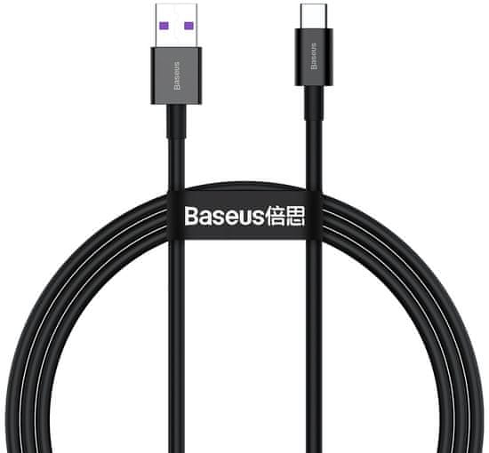 BASEUS Superior Series Type-C kabel, brzo punjenje, 66W, crni