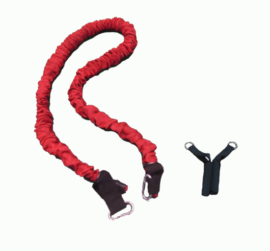 Capriolo elastična traka s ručkama, 6 x 9 x 1200 cm, crvena