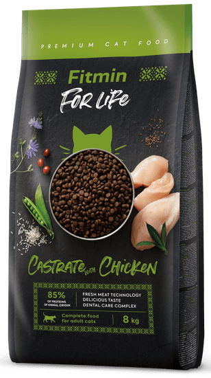 Fitmin cat For Life Castrate Chicken, 8 kg