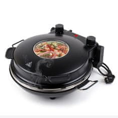 Wiltec 1200W tava za pečenje pizze - kamena ploča 32 cm do 400 ° C