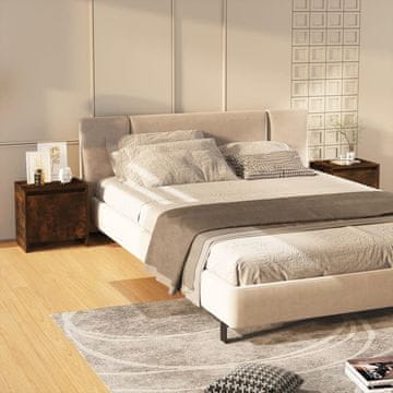 Vidaxl Noćni ormarići, set od 2, dimljeni hrast, 45x34x44,5 cm