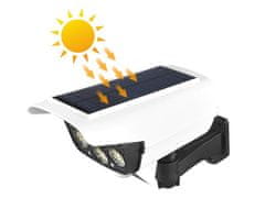 Verkgroup Solarna lažna kamera bijela sa SMD LED svjetiljkom + senzor pokreta i upravitelj