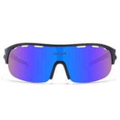 KDEAM Lansing 02 biciklističke naočale, Black / Blue Purple