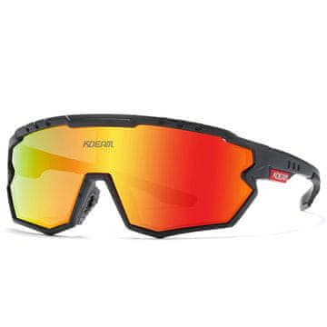 KDEAM Warren 02 biciklističke naočale, Black / Red