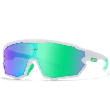KDEAM Warren 05 biciklističke naočale, White / Blue Green