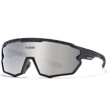 KDEAM Warren 06 biciklističke naočale, Black / Silver