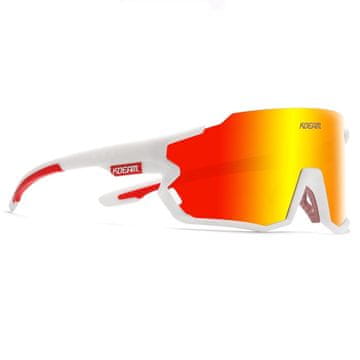 KDEAM Gilbert 04 biciklističke naočale, White / Red