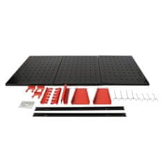 Wiltec Metalni zidni organizator alata 120x60cm