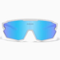KDEAM Warren 04 biciklističke naočale, White / Blue