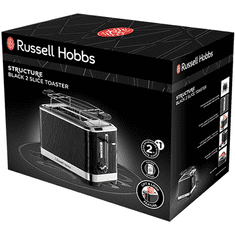 Russell Hobbs Structure toster za 2 kriške, crni