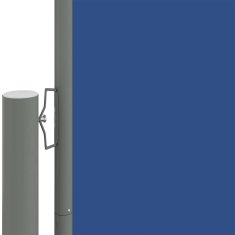 Vidaxl Uvlačiva bočna tenda plava 160 x 1000 cm