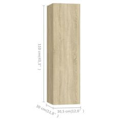 Vidaxl TV ormarići 4 kom boja hrasta 30,5x30x110 cm konstruirano drvo