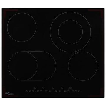 Vidaxl keramička ploča za kuhanje s 4 plamenika, osjetljiva na dodir, 6600 W