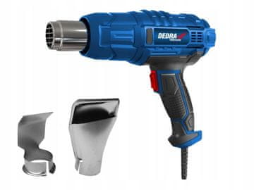 Dedra 2000W sušilo za topli zrak do 600°C + 2 mlaznice