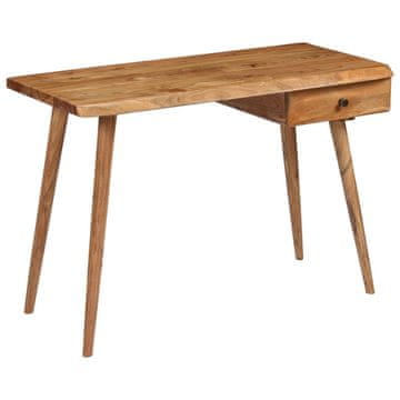 Vidaxl Radni stol od punog bagremovog drva 110 x 50 x 76 cm