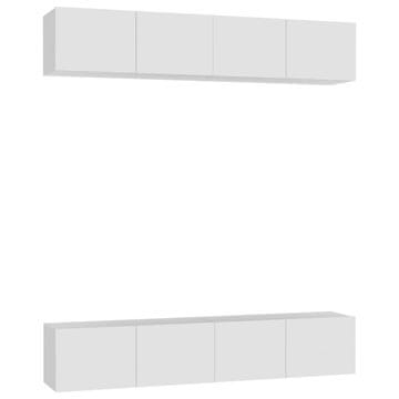 Vidaxl TV ormarići 4 kom bijeli 80 x 30 x 30 cm od konstruiranog drva