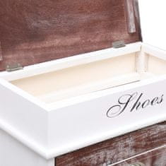 Vidaxl Ormarić za cipele smeđi 50 x 28 x 98 cm od drva paulovnije