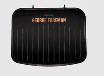 George Foreman Fit Grill Copper električni roštilj, srednji