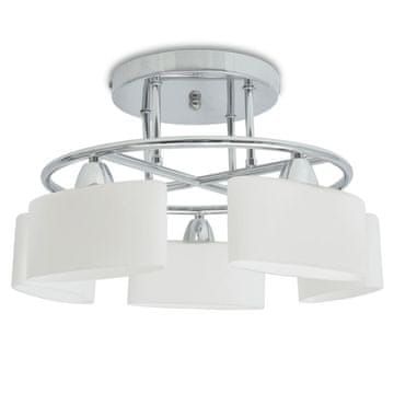 Vidaxl Stropna lampa, 5 E14 žarulja, elipsasta sjenila, 200 W