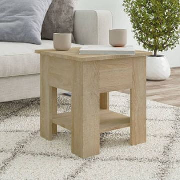 Vidaxl Klub stolić, hrast sonoma, 40x40x42 cm, materijal na bazi drva