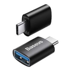 BASEUS Ingenuity Mini OTG adapter USB-C / USB 3.1, crno