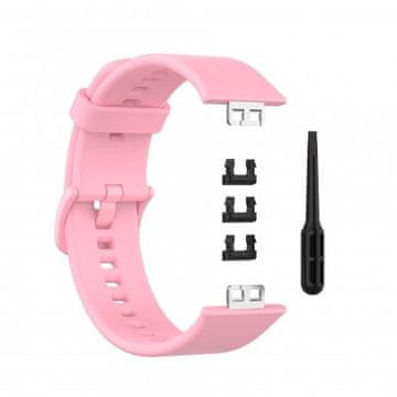 BStrap Silicone remen za Huawei Watch Fit, light pink