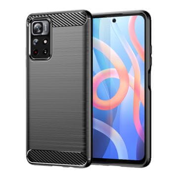 MG Carbon Case Flexible silikonska maska za Xiaomi Poco M4 Pro 5G, crno