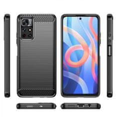 MG Carbon Case Flexible silikonska maska za Xiaomi Poco M4 Pro 5G, crno