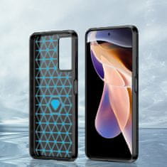 MG Carbon Case Flexible silikonska maska za Xiaomi Poco X4 NFC, crno