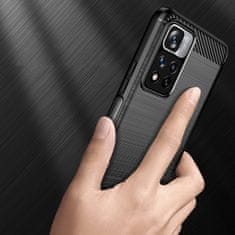 MG Carbon Case Flexible silikonska maska za Xiaomi Poco X4 NFC, crno