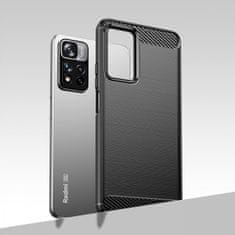 MG Carbon Case Flexible silikonska maska za Xiaomi Poco X4 NFC, crno