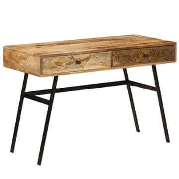 Vidaxl Radni stol s ladicama Masivno drvo manga 110 x 50 x 76 cm
