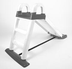 Doloni Tobogan s rukohvatom 140 cm Bijelo-siva