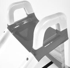 Doloni Tobogan s rukohvatom 140 cm Bijelo-siva