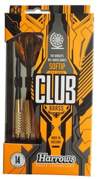 Harrows Pikado strelice s plastičnim vrhom Harrows Soft Club Brass 14g T12
