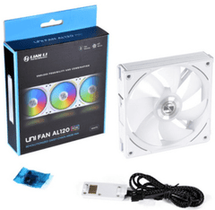 Lian Li AL120 ventilator za kućište, RGB, 120 mm, bijela (UF-AL120-1W)